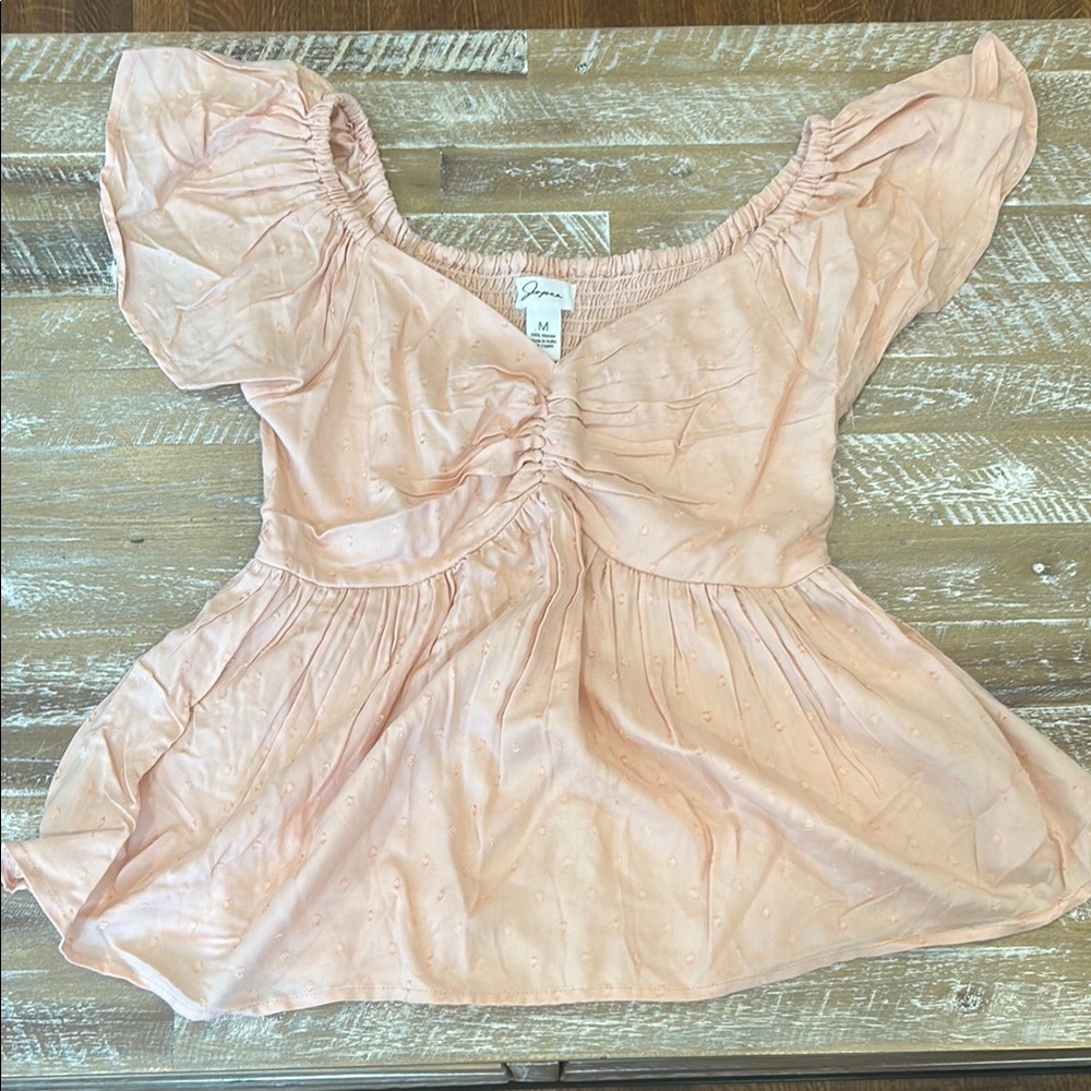 Peachy pink Ruched Women's Top